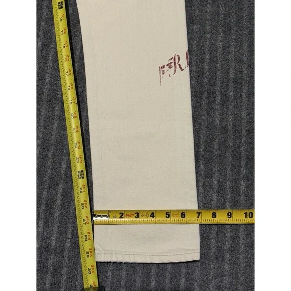 Polo Ralph Lauren The Varick Slim Straight Jeans 30x30 White Boat Button Fly - Picture 7 of 8